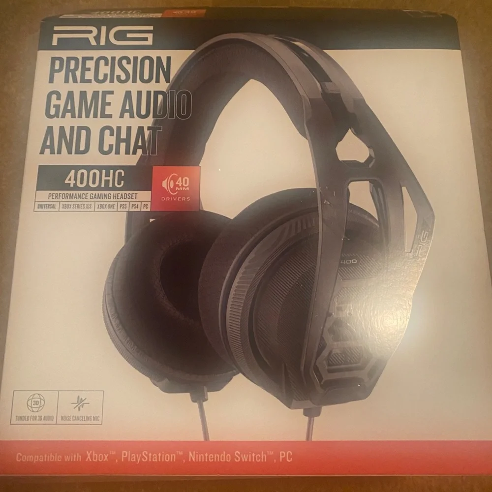 Rig precision game audio and chat headphones 400 HC